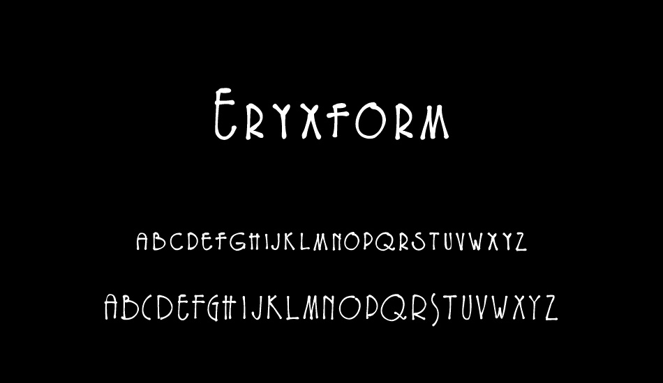 EryxFreeform font