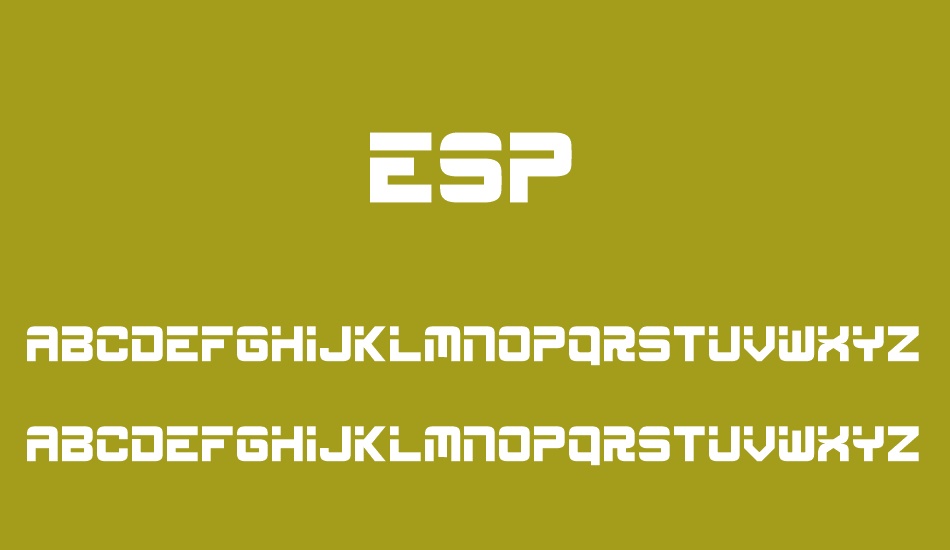 ESP font