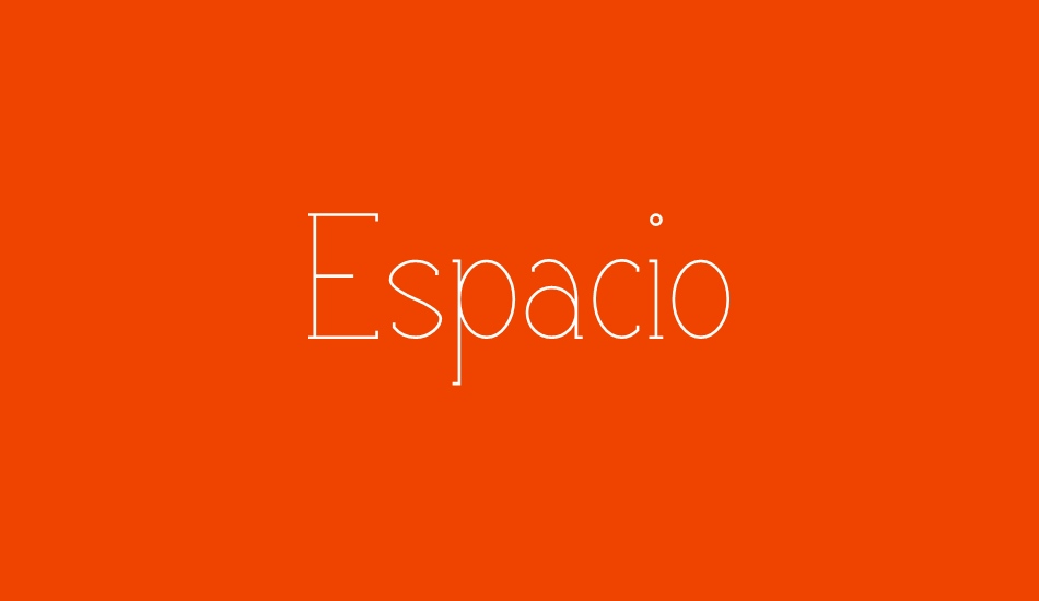 Espacio font big