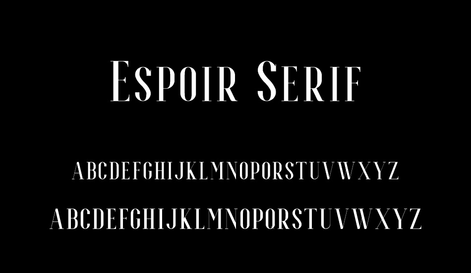 Espoir Serif Free font