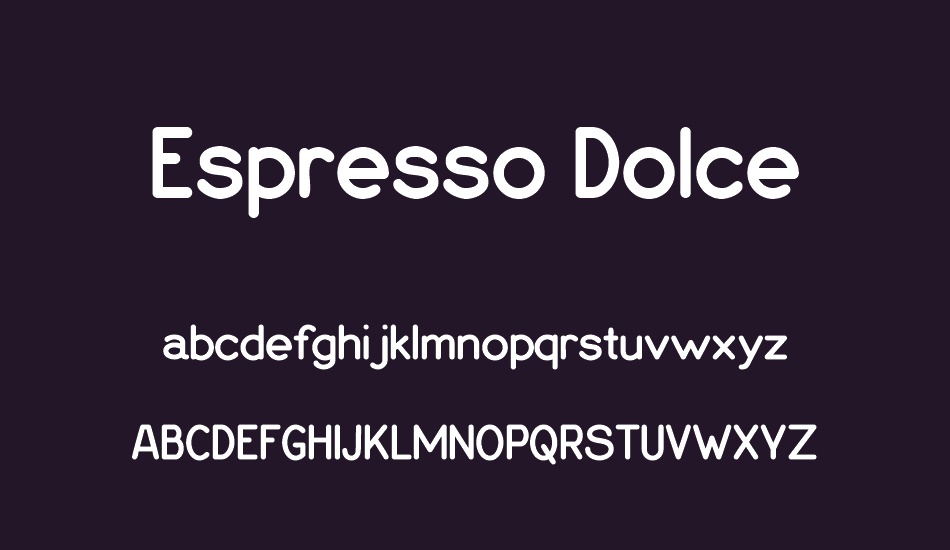 Espresso Dolce font