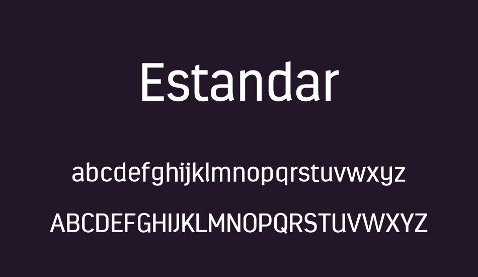 Estandar font