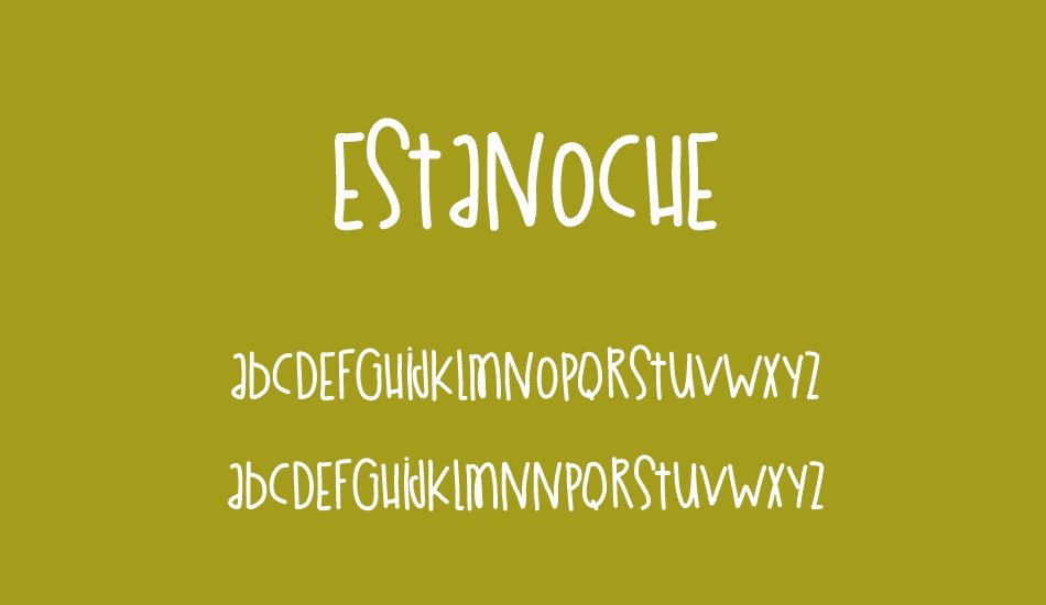 EstaNoche font