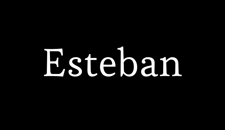 Esteban font big