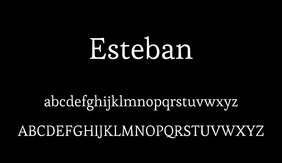 Esteban font