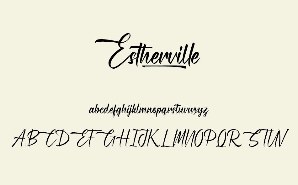 Estherville font