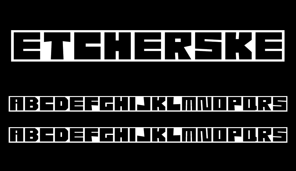 EtcherSkesch Regular font