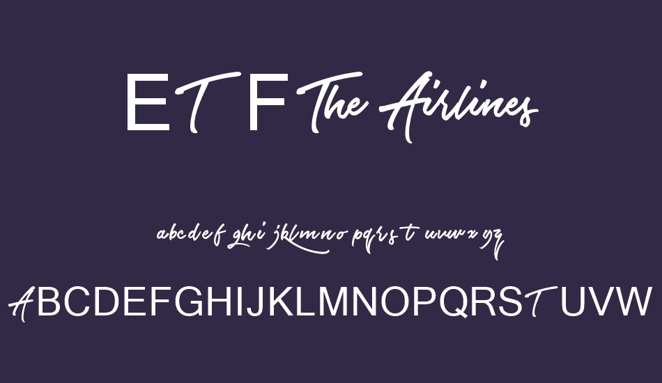 etf-the-airlines font