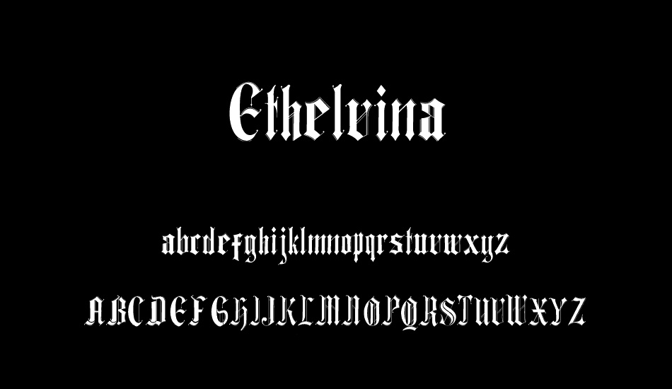 Ethelvina font