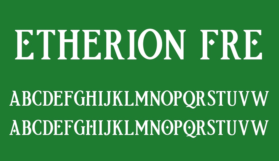 Etherion FREE font