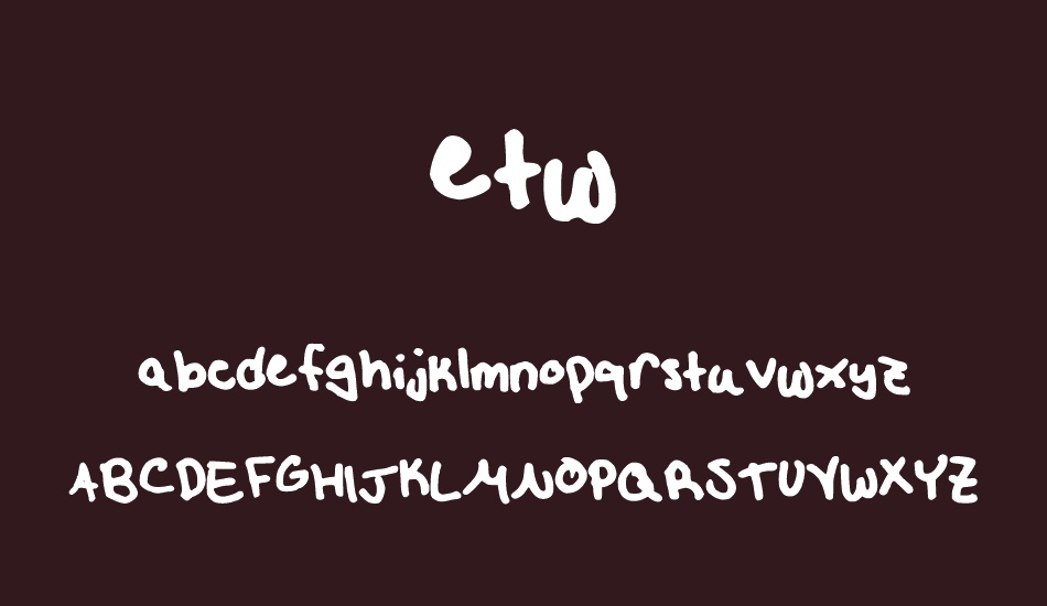 etw font