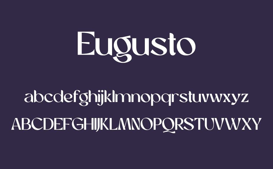 Eugusto font