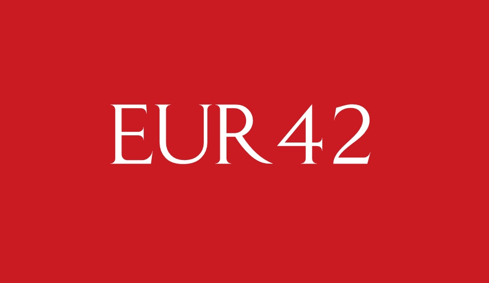 EUR42 font big