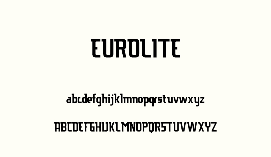 eurolıte font