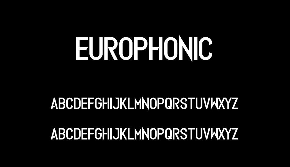 Europhonic font