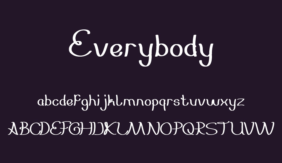 Everybody font