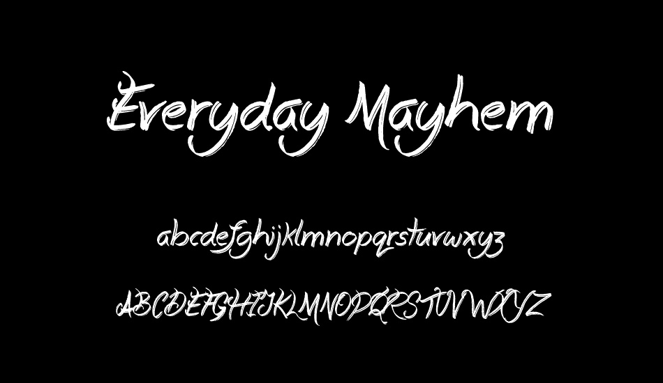 Everyday Mayhem font