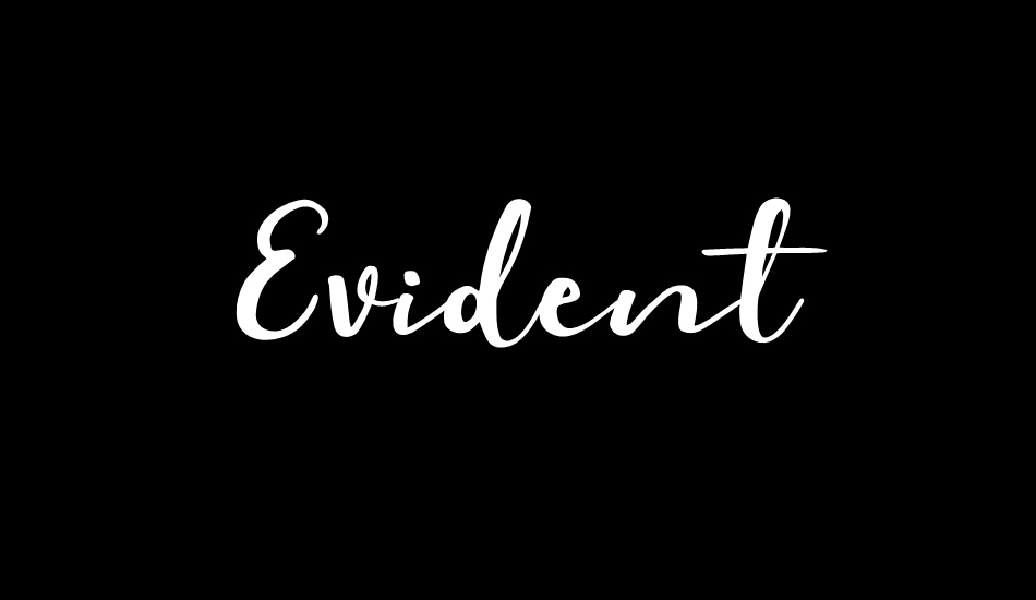 Evident font big