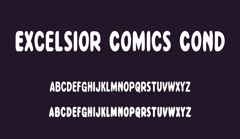 Excelsior Comics Condensed font