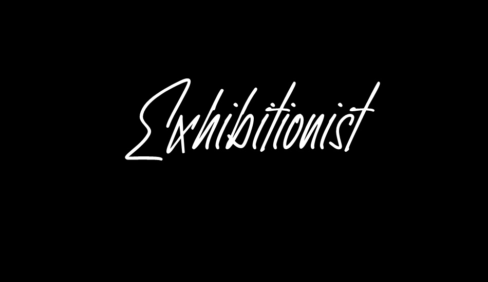 Exhibitionist font big