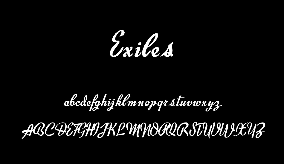 Exiles font