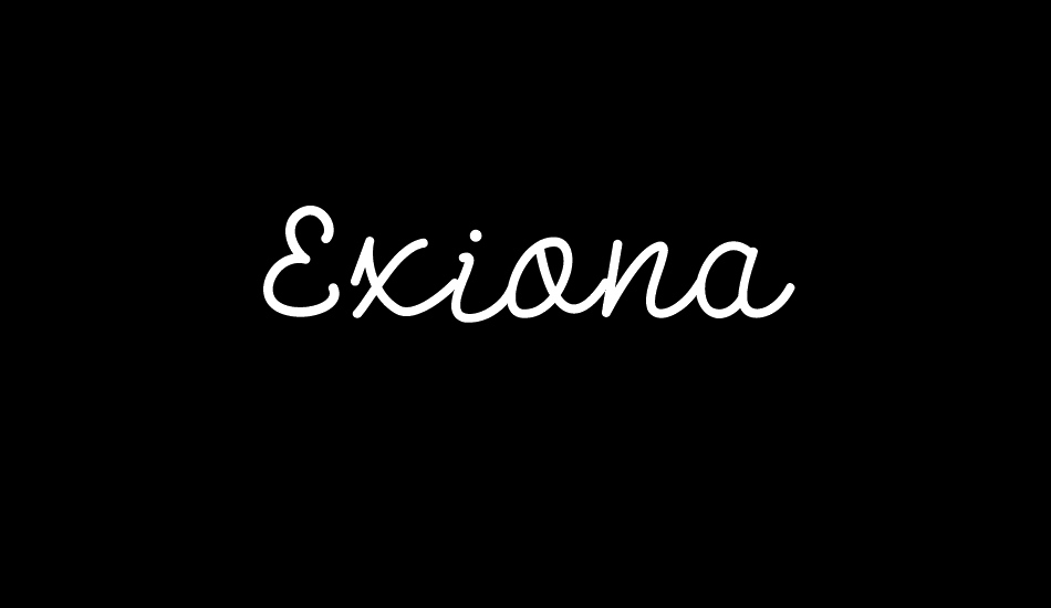 Exiona Demo font big