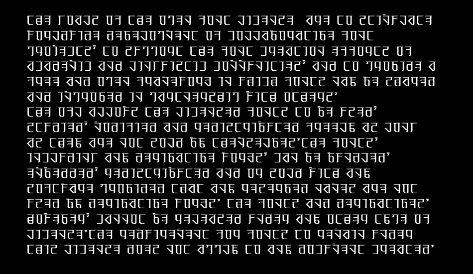 Exodite font 1