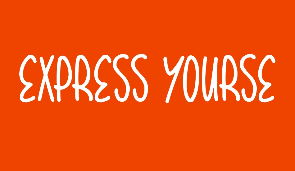 Express Yourself font big