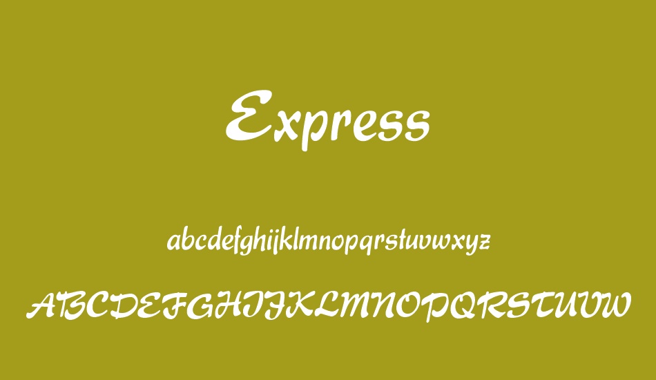 Express font