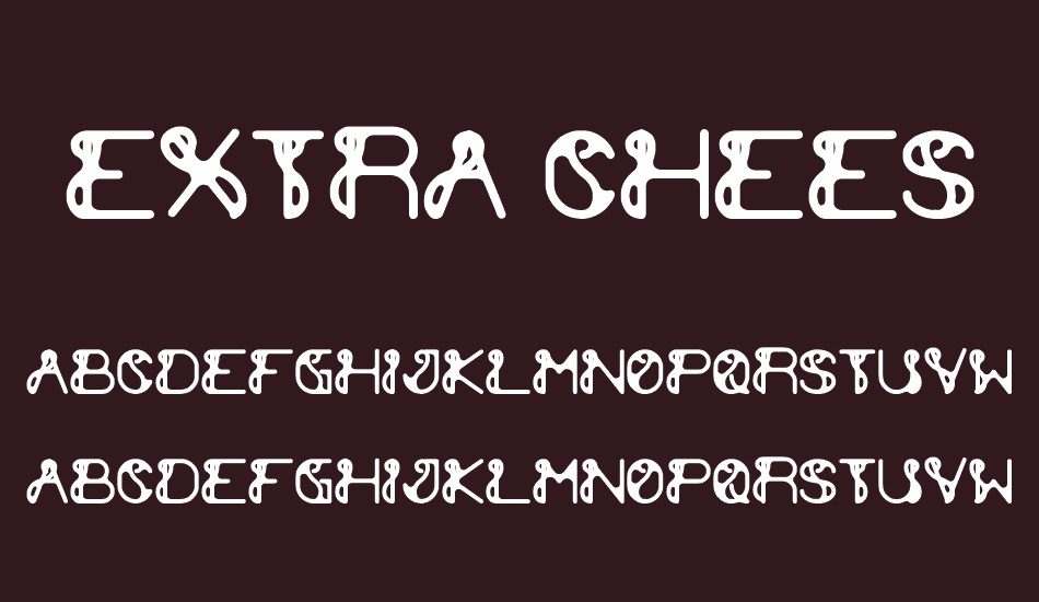 extra cheese font