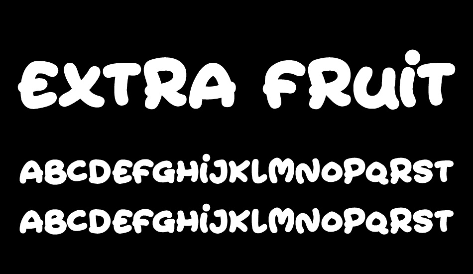 Extra Fruity font