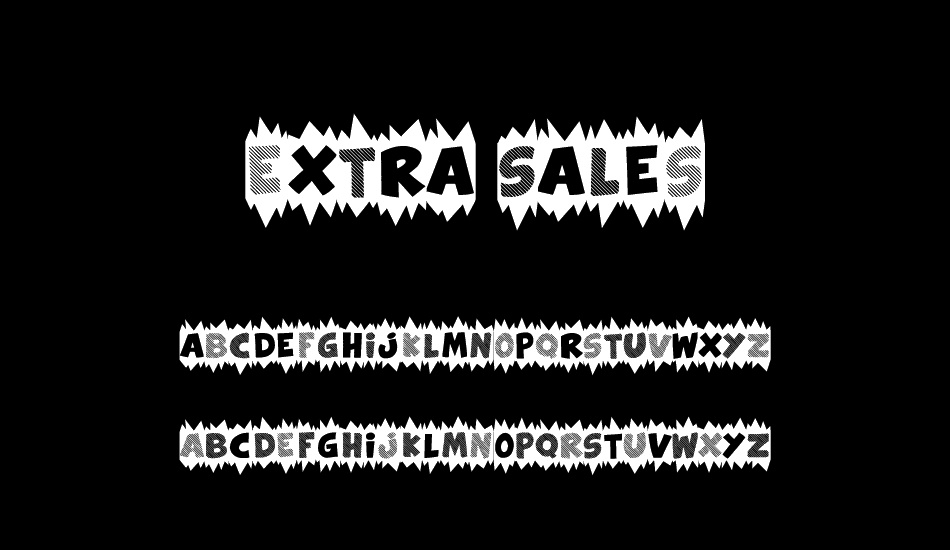 Extra Sales font