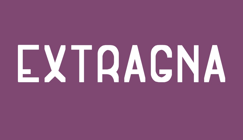 Extragna Rara St font big