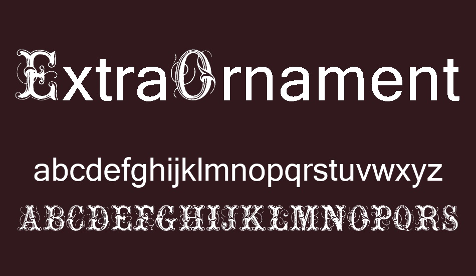 ExtraOrnamentalNo2 font