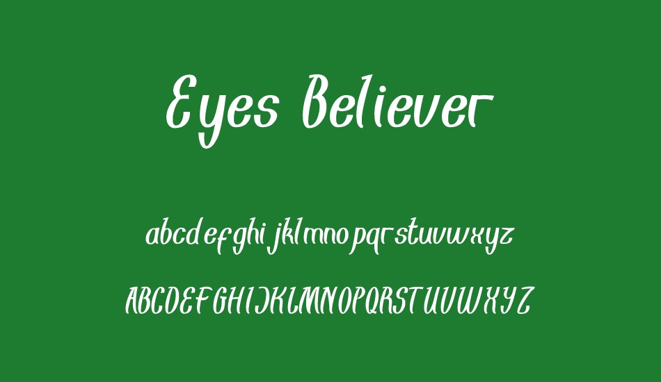 Eyes Believer font