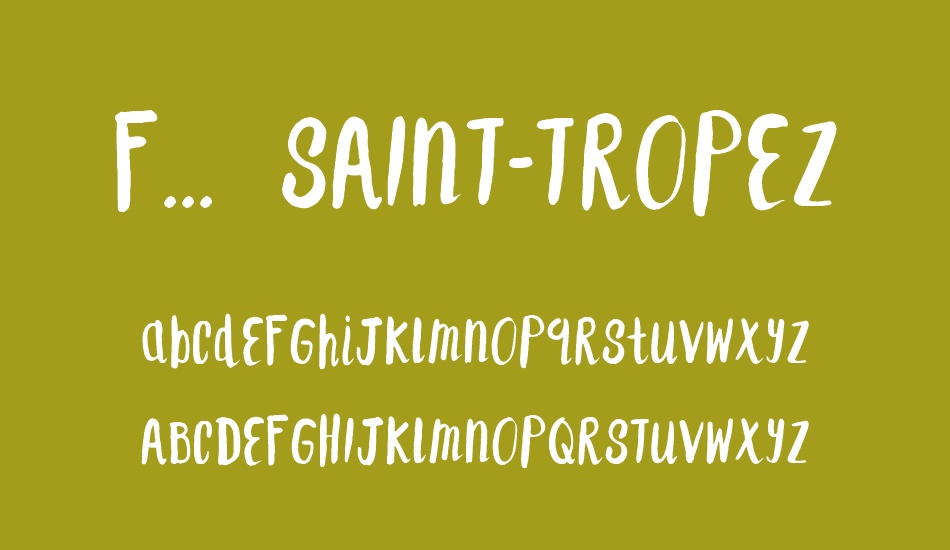 F... SAINT-TROPEZ font