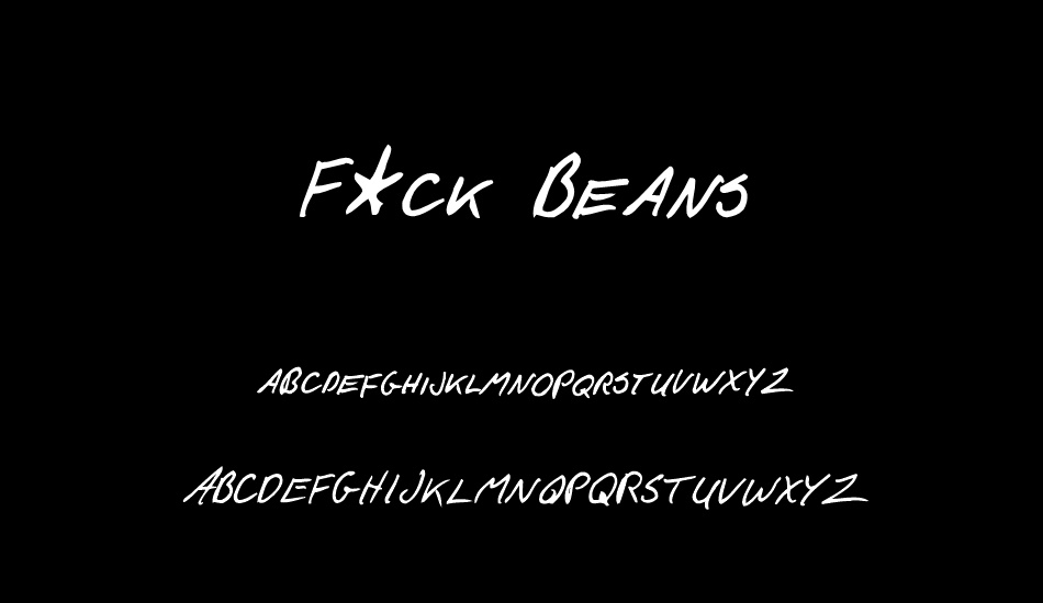 F*ck Beans font