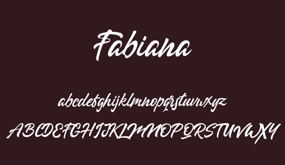 Fabiana font