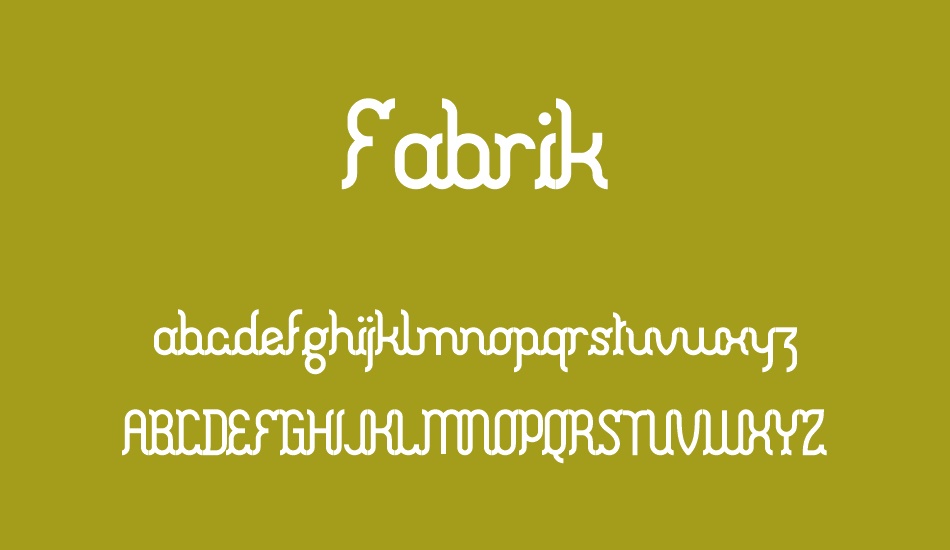 Fabrik font