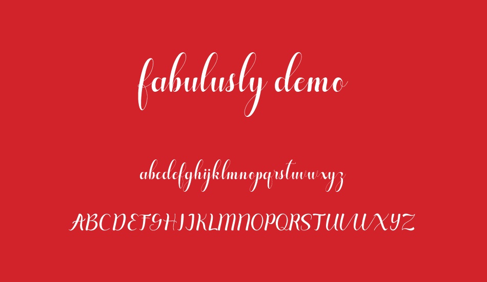 fabulusly-demo font