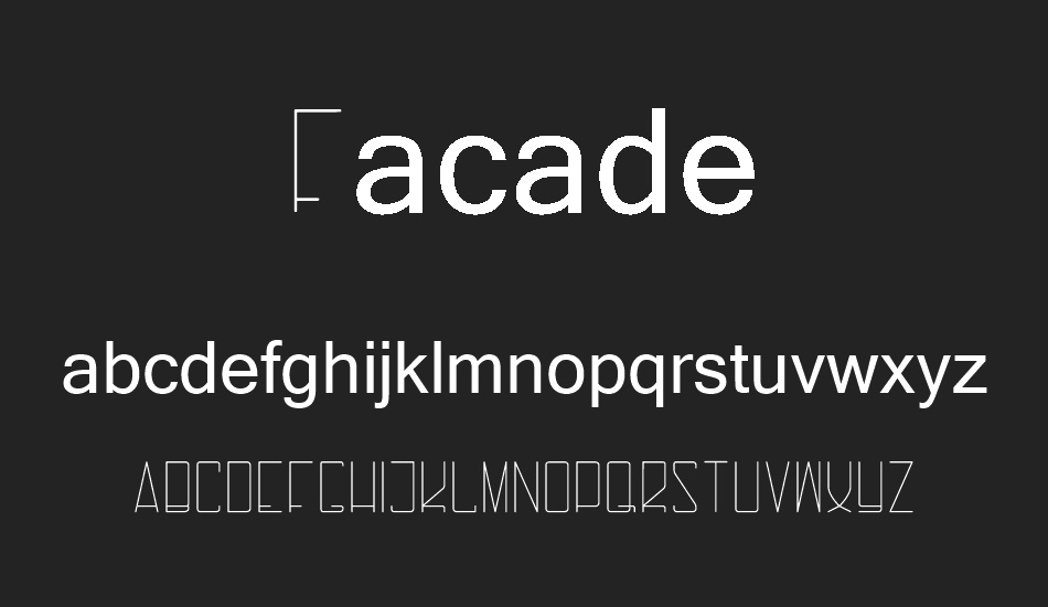 Facade font