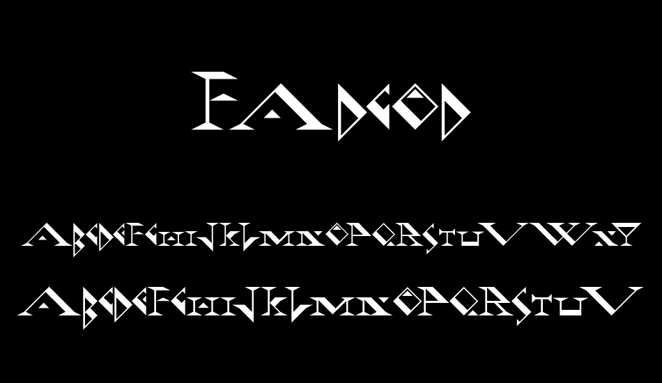 Fadgod font