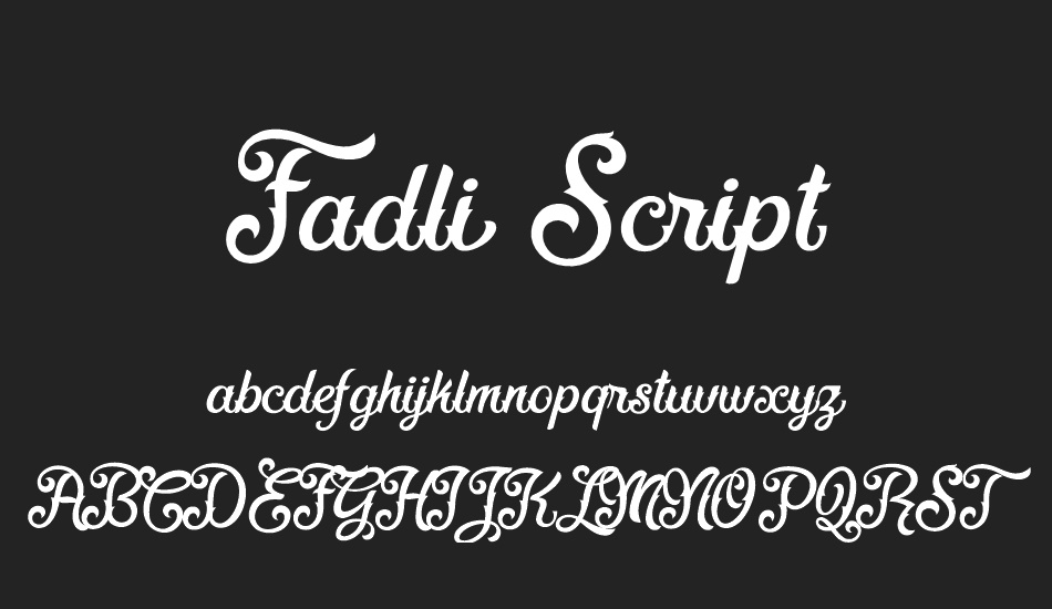 Fadli Script font