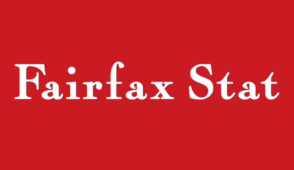 Fairfax Station NF font big