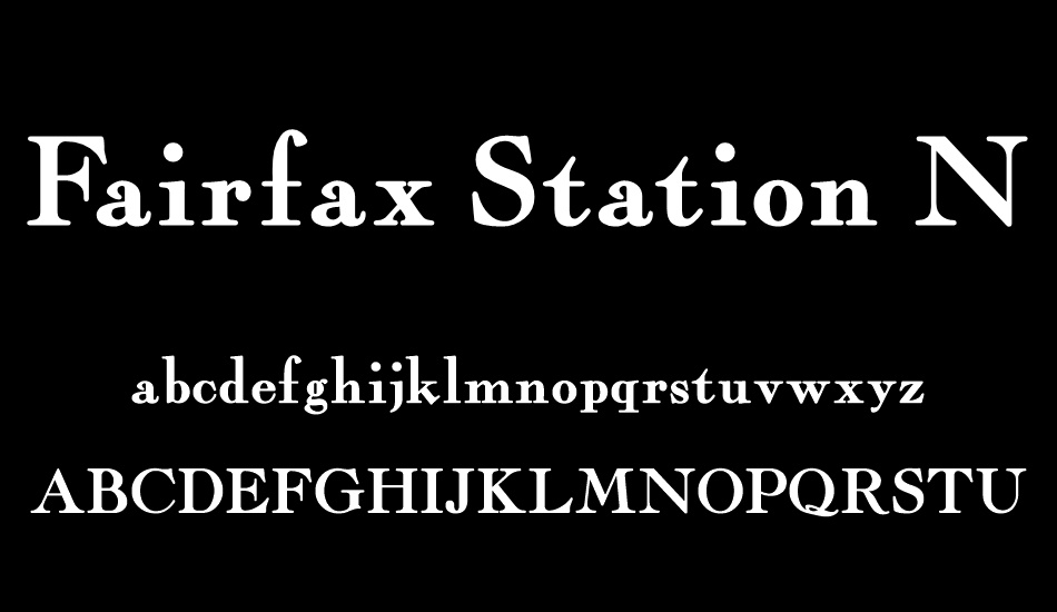 Fairfax Station NF font