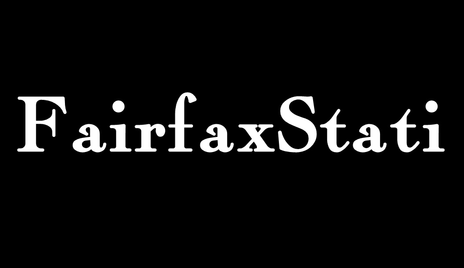 FairfaxStation font big