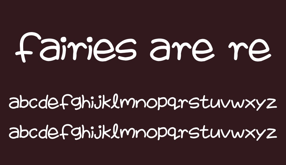 Fairies Are Real font