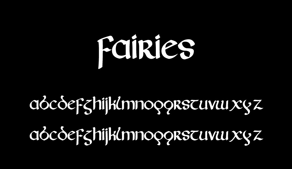 Fairies font