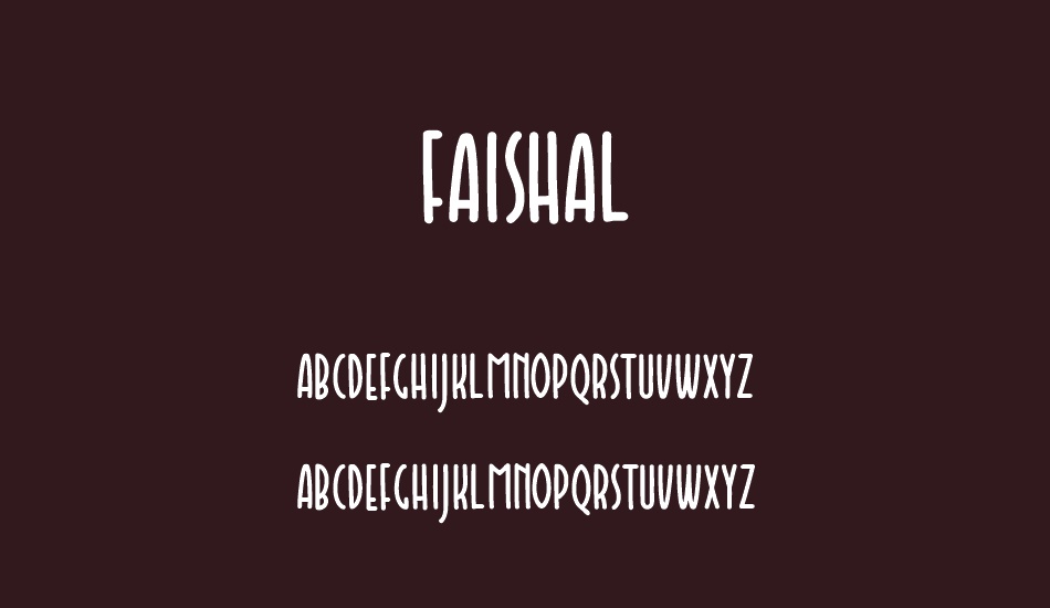 Faishal font