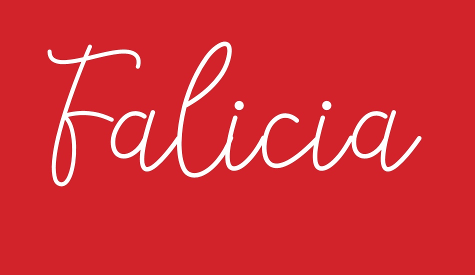 Falicia font big